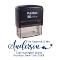 thumbnail image 1 of Printtoo Personalized Blue Self Inking Address Stamp Custom Future Rubber Stamper -68 x 30 mm, 1 of 6