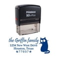 thumbnail image 1 of Printtoo Personalized Blue Self Inking Housewarming Address Stamp Custom Rubber Stamper-68 x 30 mm, 1 of 6