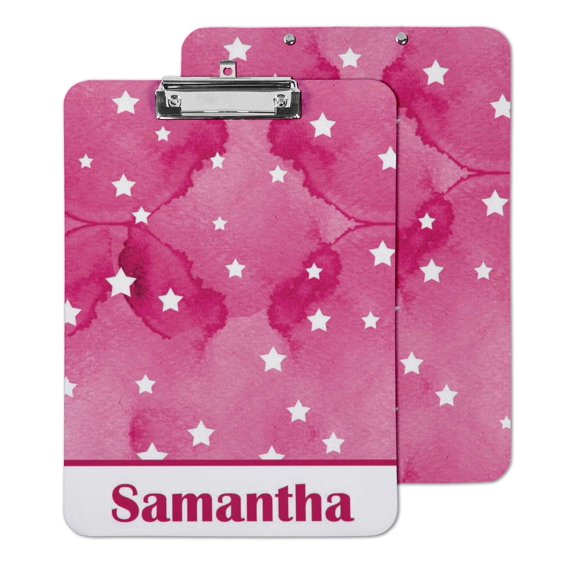 Printtoo Personalized Clipboard For Students Classroom School and Office Use Hardboard Letter Size w/ Low Profile Clip w/ Free Marker & Eraser,9x12.5 Inch