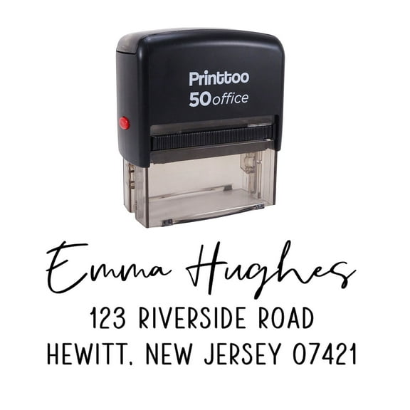 Printtoo Personalized Custom Invitation Annoucement Self Inking Return Address Rubber Stamp