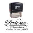 thumbnail image 1 of Printtoo Personalized Custom Return Address Self Inking Wedding Announcement Rubber Stamp, 1 of 6