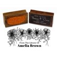 thumbnail image 1 of Printtoo Personalized Custom Teacher Rubber Stamp Custom Wood Mounted Library Stamper-2.6 x 1.1 Inches, 1 of 4