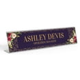 thumbnail image 1 of Printtoo Personalized Desk Name Plate Pretty Floral Custom Acrylic Office Desk Name Plate Accessory 2x10 Inches, 1 of 5