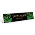 thumbnail image 1 of Printtoo Personalized Desk Name Plate Pretty Tropical Leaves Custom Acrylic Office Desk Name Plate Accessory 2x10 Inches, 1 of 5