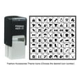 thumbnail image 1 of Printtoo Personalized Fashion Accessories Icons Rubber Stamp Self Inking Stamper 24 mm-VIolet, 1 of 7