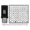 thumbnail image 1 of Printtoo Personalized Gadgets Theme Round Rubber Stamp Self Inking Stamper 12 mm-Red, 1 of 7