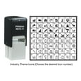 thumbnail image 1 of Printtoo Personalized Industry Theme Icons Rubber Stamp Self Inking Stamper 24 mm-Blue, 1 of 7