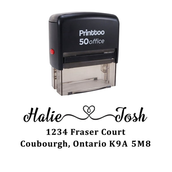 Printtoo Personalized Love Return Address Self Inking Custom Rubber Stamp Stationary Gift