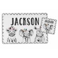 thumbnail image 1 of Printtoo Personalized Placemat & Coaster Set For Kids Toddlers,Birthday Gift For Boys,Gift For Girls,Wild Animals-8x11.5 Inch, 1 of 5