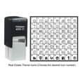 thumbnail image 1 of Printtoo Personalized Real Estate Theme Icons Rubber Stamp Self Inking Stamper 24 mm-Black, 1 of 7