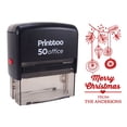 thumbnail image 1 of Printtoo Personalized Red Self Inking Custom Christmas Stamp Custom Rubber Stamper-68 x 30 mm, 1 of 6