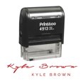 thumbnail image 1 of Printtoo Personalized Red Self Inking Custom Favor Stamp Custom Signature Rubber Stamper-58 x 22 mm, 1 of 6