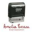 thumbnail image 1 of Printtoo Personalized Red Self Inking Custom Favor Stamp Custom Signature Rubber Stamper-58 x 22 mm, 1 of 4