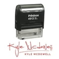 thumbnail image 1 of Printtoo Personalized Red Self Inking Custom Signature Stamp Custom Rubber Stamper-58 x 22 mm, 1 of 6