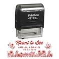 thumbnail image 1 of Printtoo Personalized Red Self Inking Meant To Bee Wedding Favor Stamp Custom Rubber Stamper-58 x 22 mm, 1 of 6
