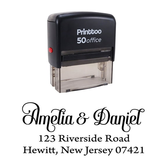 Printtoo Personalized Return Family Address Wedding Invites Self Inking Custom Rubber Stamp