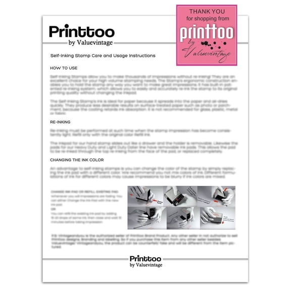 Printtoo Personalized Round Rubber Stamp Custom Save The Date Self Inking Wedding Announcement Stamper