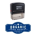 thumbnail image 1 of Printtoo Personalized Self Inking Custom Text Shop Address with Logo Envelope Rubber Stamp-Blue, 1 of 1