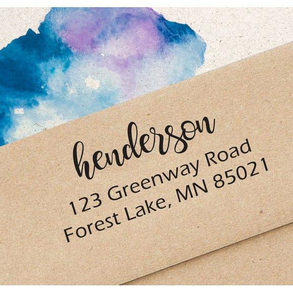 Printtoo Personalized Self Inking Return Address Stamper Custom Stationary Rubber Stamps