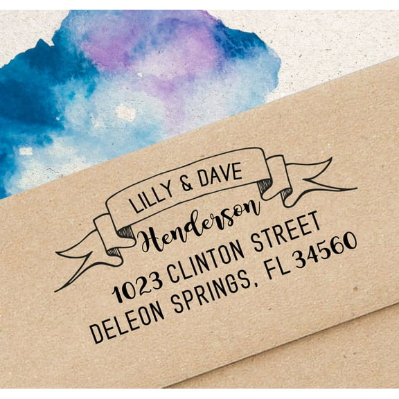 Printtoo Personalized Self Inking Stationary Address Stamp Custom Save The Date Rubber Stamp