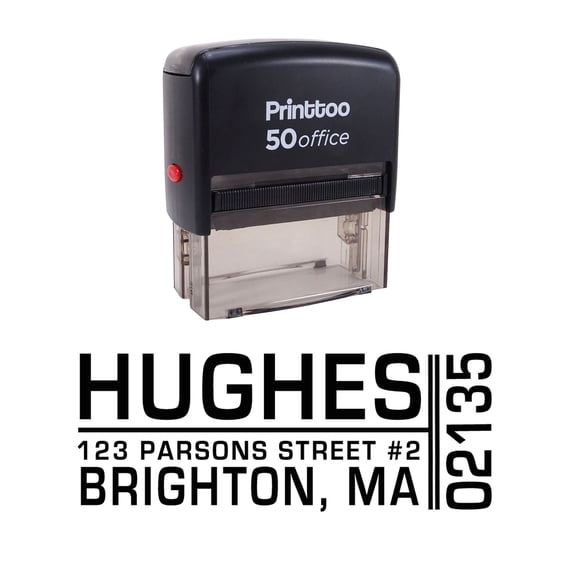 Printtoo Personalized Self Inking Stationary Wedding Invitation Return Address Rubber Stamp