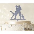 thumbnail image 1 of "Printtoo Personalized Silhouette Cake Topper Wedding Couple Cake Topper Color Option Available 4""-6"" Inches Wide", 1 of 1