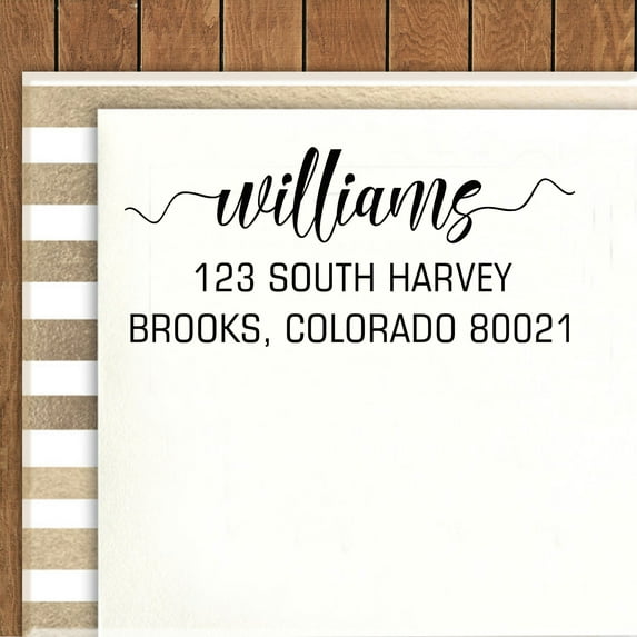 Printtoo Personalized Stationary Rubber Stamp Custom Self Inking Return Address Stamp