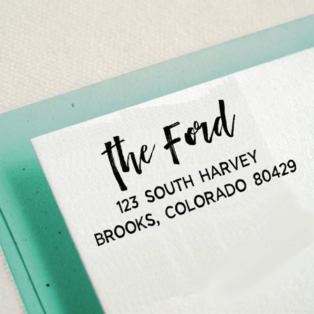 Printtoo Personalized Stationary Rubber Stamp Customized Self Inking Return Address Stamp
