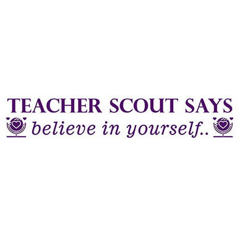 Printtoo Personalized Teachers Stamp Says Believe In Yourself Teachers  Name Self-Inking Rubber Stamp Teacher's Advice For Students Classroom &  Homework Supplies,Purple-42 x 9 mm 