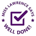 thumbnail image 1 of Printtoo Personalized Teachers&nbsp;Stamp Well Done! Teachers Name Self-Inking Rubber Stamp Applause For School Classroom & Homework Supplies,Purple - 30 x 30 mm, 1 of 6