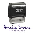 thumbnail image 1 of Printtoo Personalized Violet Self Inking Custom Signature Stamp Custom Rubber Stamper-58 x 22 mm, 1 of 4