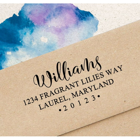 Printtoo Personalized Wedding Return Address Stamper Customized Self Inking Rubber Stamps