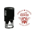 thumbnail image 1 of Printtoo Personalized&nbsp;Red Self Inking Wedding Favor Custom Stamper Meant To Bee Round Heavy Duty Stamp-40 mm, 1 of 6
