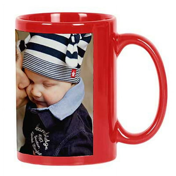 Printtoo PersonalizedPhotoCollage CoffeeMugBest Mom Ever Custom Picture Ceramic CupDishwasher & Microwave Safe- 11 Oz -Red
