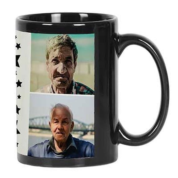 Printtoo PersonalizedPhotoCollage CoffeeMugBest Uncle In The Galaxy Custom Picture Ceramic CupDishwasher & Microwave Safe- 11 Oz -Black