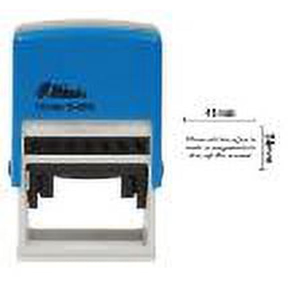 Printtoo Please Make Arrangements Self Inking Rubber Stamp Pre,Inked Office Stamp, Home Office Business Stationery, 41 x 24 mm, Black