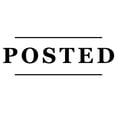 thumbnail image 1 of Printtoo Posted Self Inking Rubber Stamp Pre-Inked Office Stamp- Home Office Business Stationery, 47 x 20 mm Black, 1 of 7