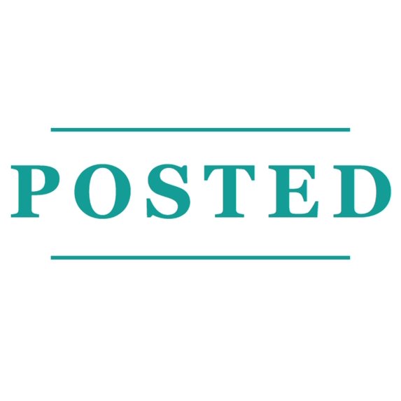 Printtoo Posted Self Inking Rubber Stamp Pre-Inked Office Stamp- Home Office Business Stationery, 47 x 20 mm Green