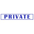 thumbnail image 1 of Printtoo Private Self Inking Rubber Stamp Pre-Inked Office Stamp- Home Office Business Stationery, Blue- 42 x 9 mm, 1 of 7