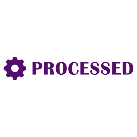 Printtoo Processed Self Inking Rubber Stamp Pre-Inked Office Stamp- Home Office Business Stationery, Purple- 42 x 9 mm