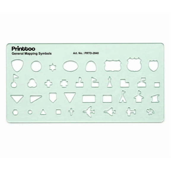 Printtoo Professional Mapping Symbols Template for Architecture Design
