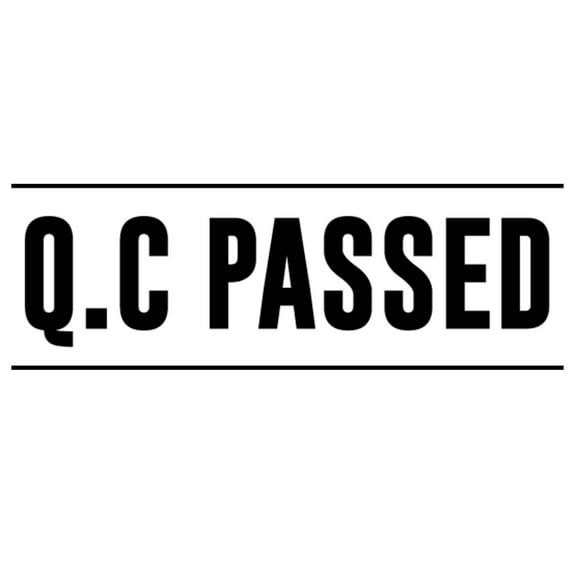Printtoo Q.C Passed Self Inking Rubber Stamp Pre-Inked Office Stamp- Home Office Business Stationery, 47 x 20 mm Black