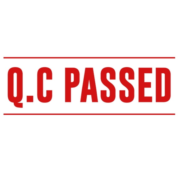 Printtoo Q.C Passed Self Inking Rubber Stamp Pre-Inked Office Stamp- Home Office Business Stationery, 47 x 20 mm Red