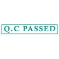 thumbnail image 1 of Printtoo Q.C Passed Self Inking Rubber Stamp Pre-Inked Office Stamp- Home Office Business Stationery, Green- 42 x 9 mm, 1 of 7