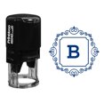 thumbnail image 1 of Printtoo R-40 Square Swirl Border B Alphabet Monogram Initial Self Inking Rubber Stamp Office Stationary, 1 of 6