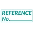 thumbnail image 1 of Printtoo Reference No Self Inking Rubber Stamp Pre-Inked Office Stamp- Home Office Business Stationery, 47 x 20 mm Green, 1 of 7