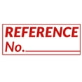 thumbnail image 1 of Printtoo Reference No Self Inking Rubber Stamp Pre-Inked Office Stamp- Home Office Business Stationery, 47 x 20 mm Red, 1 of 7