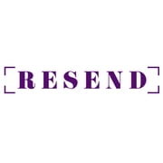 Printtoo Resend Self Inking Rubber Stamp Pre-Inked Office Stamp- Home Office Business Stationery, Purple- 42 x 9 mm