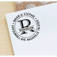 thumbnail image 1 of Printtoo Return Address Stamp Custom Monogram Self Inking Personalized Round Stamp, 1 of 1