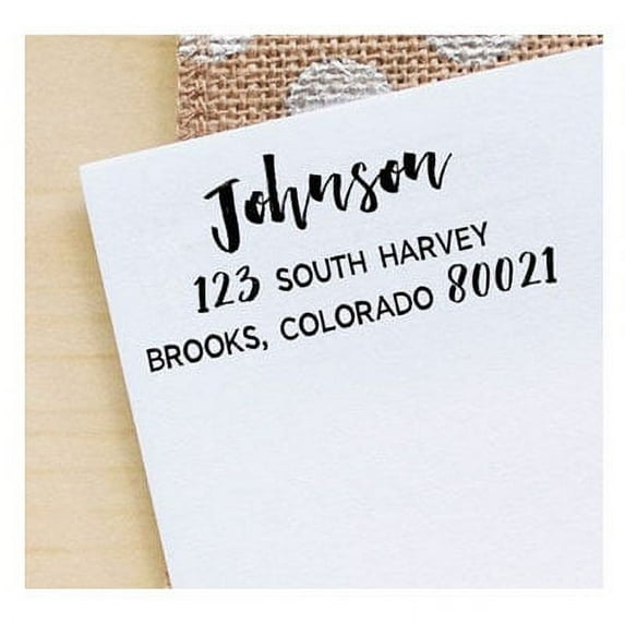 Printtoo Return Address Stamp Custom Stationary Personalized Rubber Self Inking Stamper